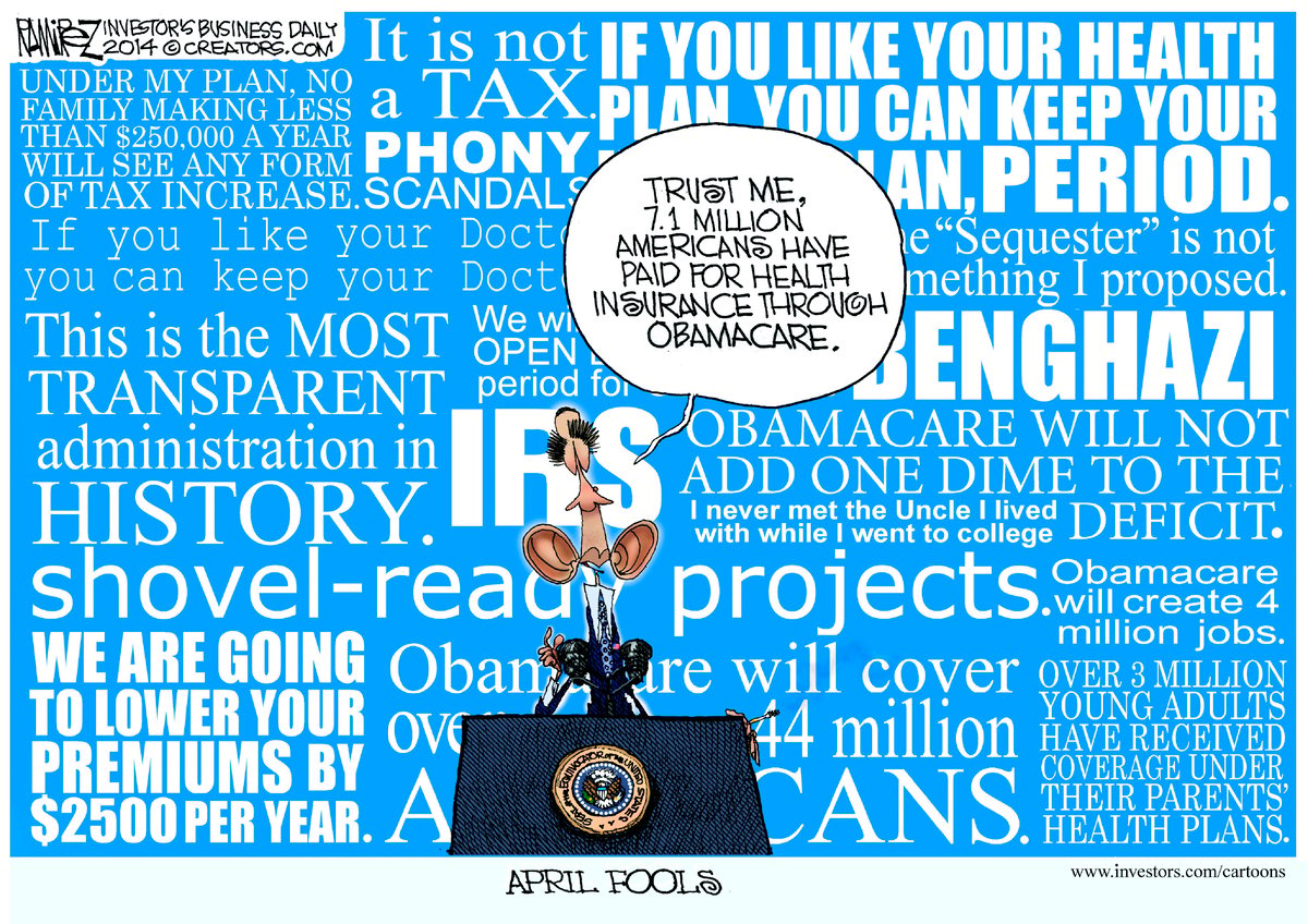 Michael Ramirez — April 4, 2014