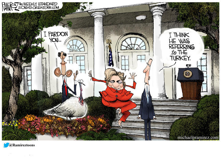 Michael Ramirez — November 27, 2016
