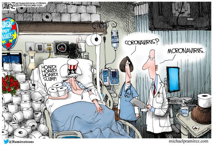 Michael Ramirez — March 17, 2020