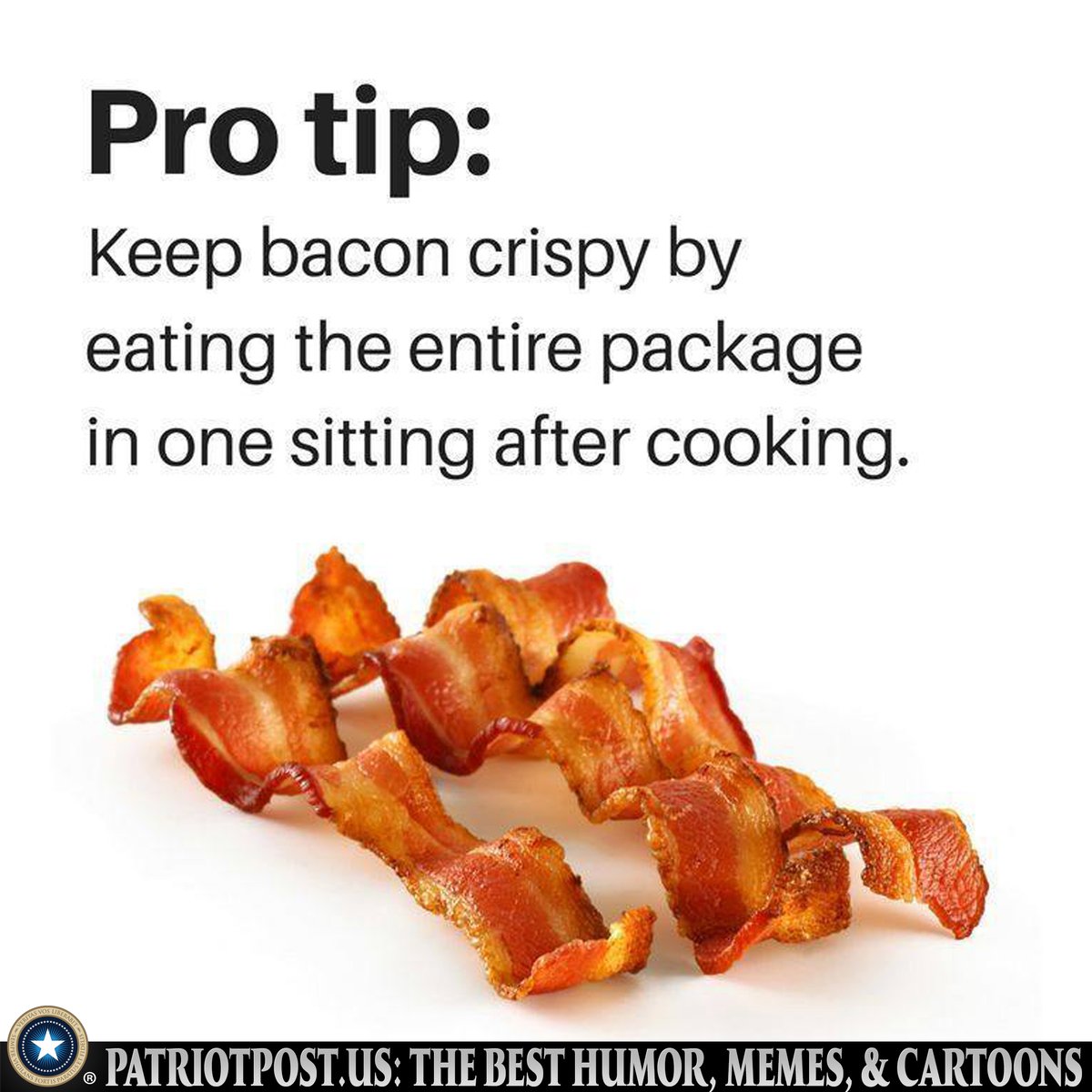 meme pro tip bacon