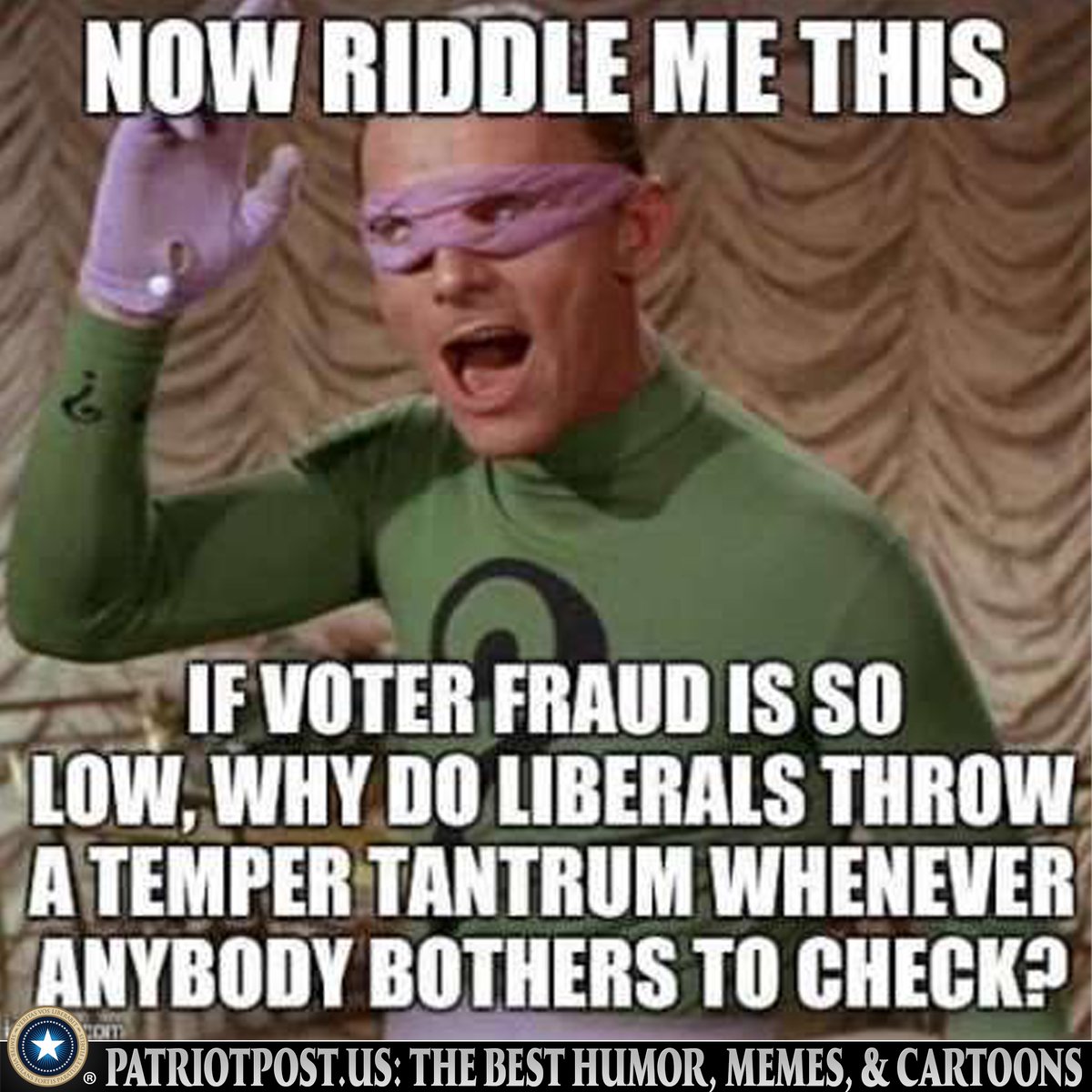 meme riddle voter fraud