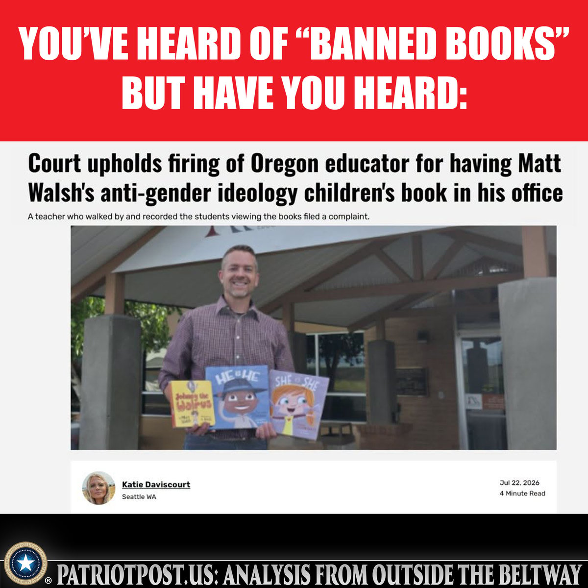 meme teacher fired books