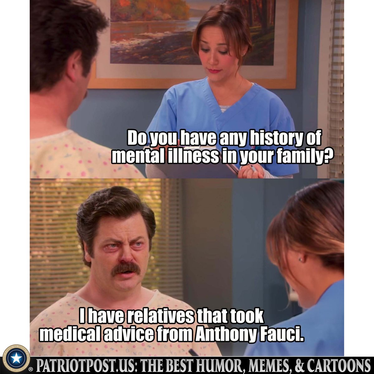 meme fam history mental illness fauci