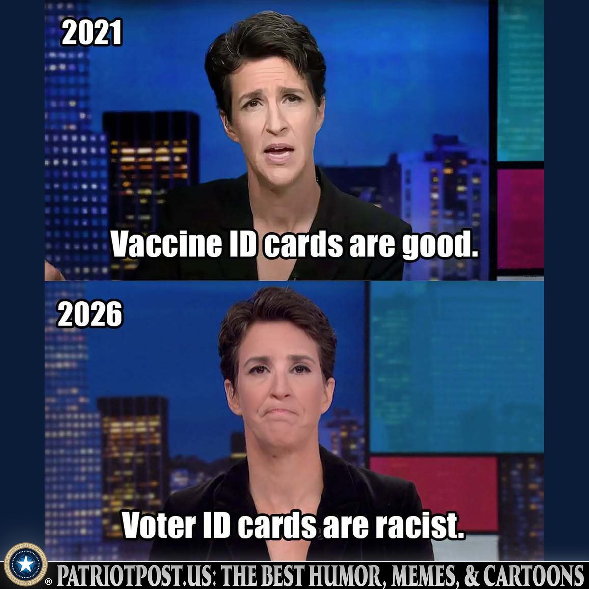 meme vaccs cards vs voter id cards