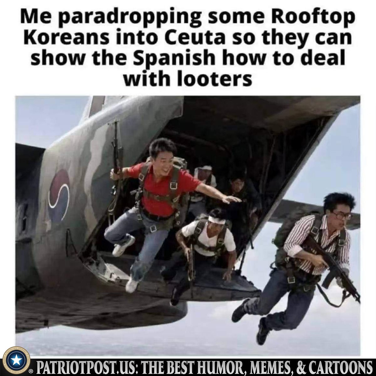 meme airdrop roof koreans