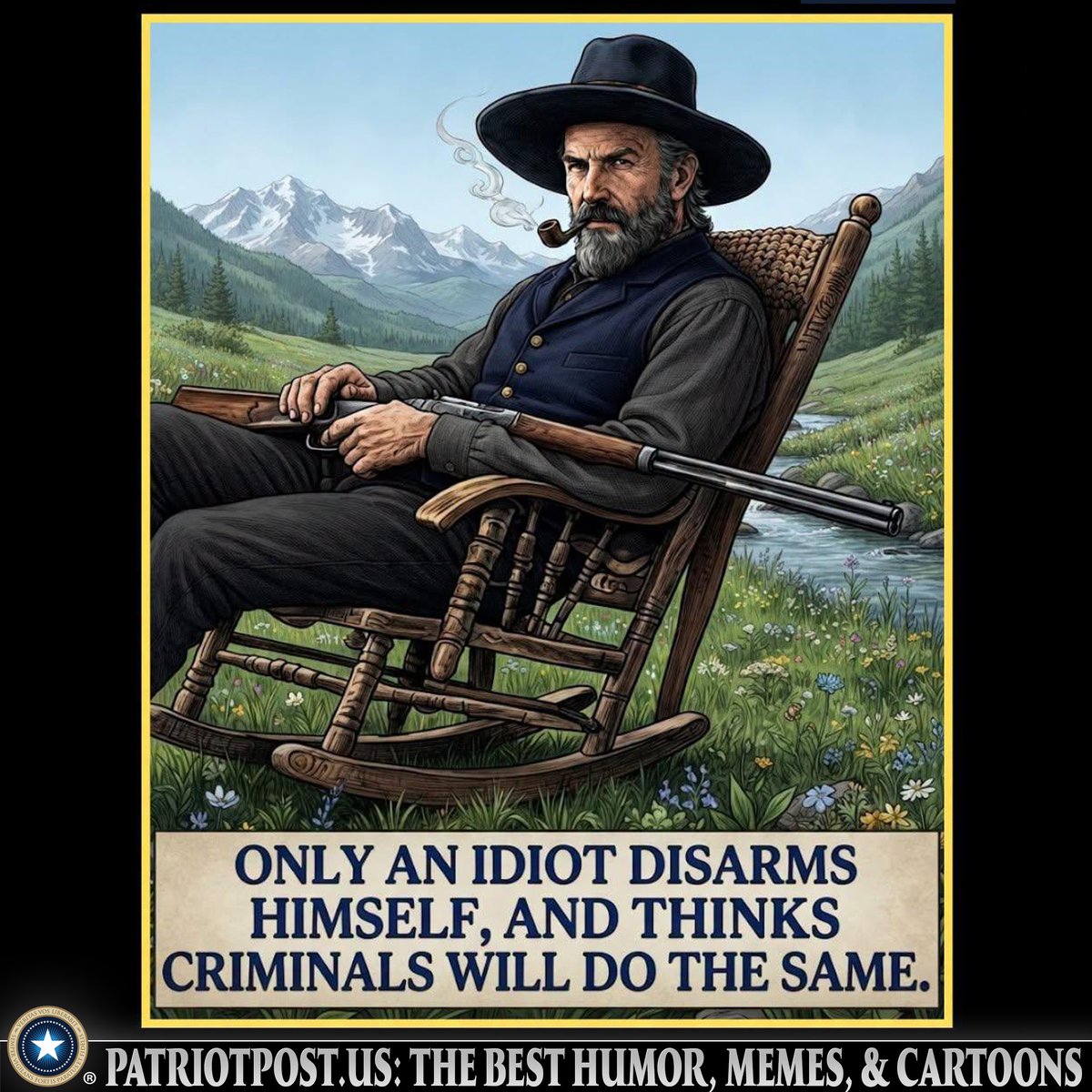 meme idiot disarms himself
