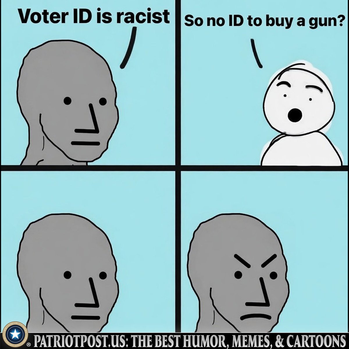 meme voter id racist buy gun