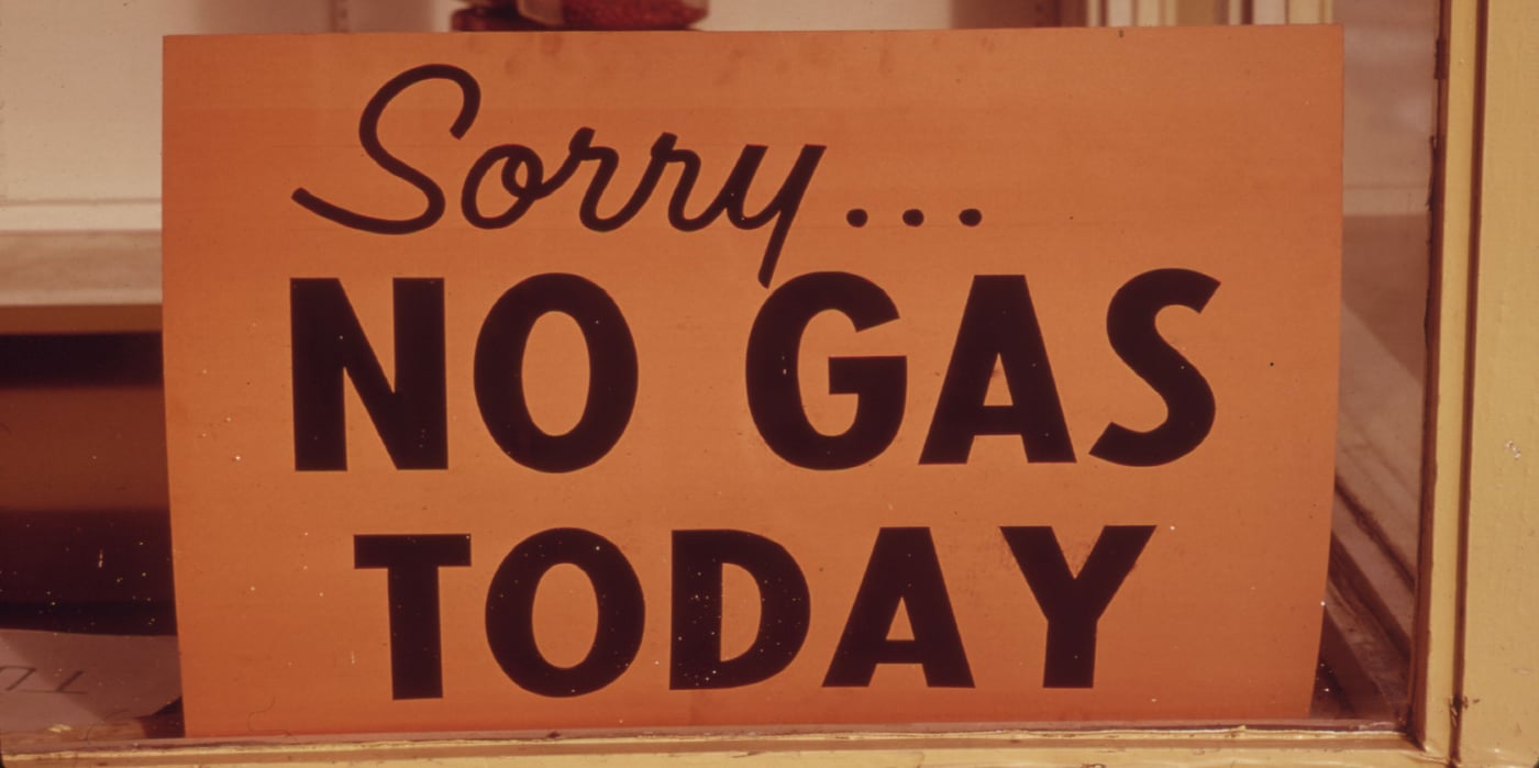 no gas