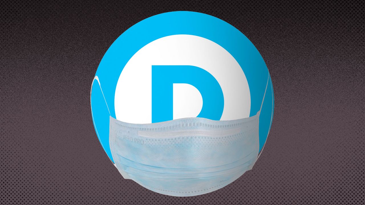 democrat logo mask