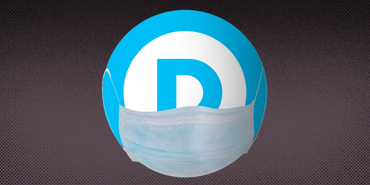 democrat logo mask