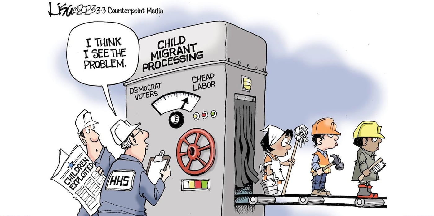 2023 3 3 child migrant cartoon