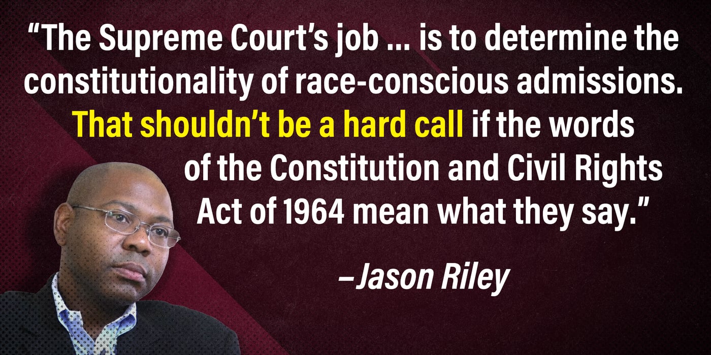 2023 3 8 Jason Riley affirmative action