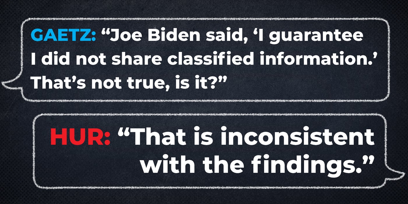 2024 3 13 Gaetz Hur Quote