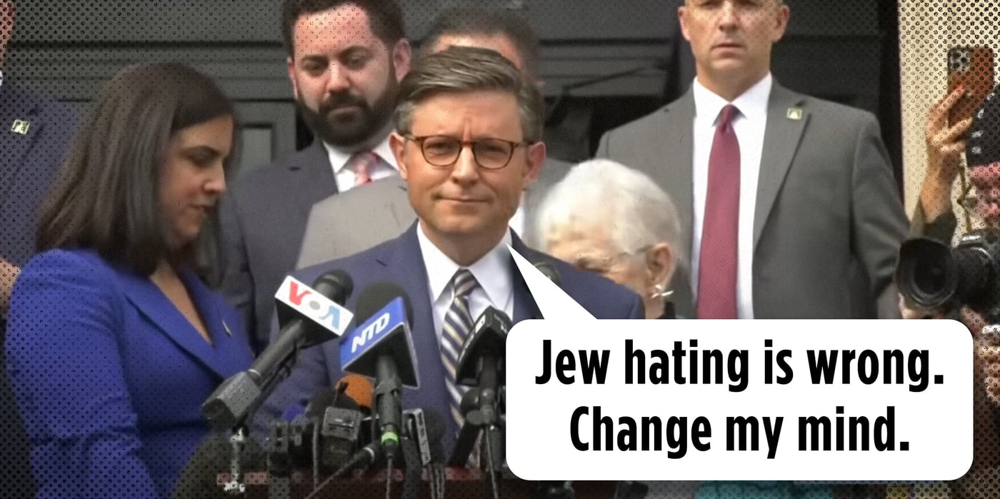 2024 4 25 mike johnson jew hatred colleges