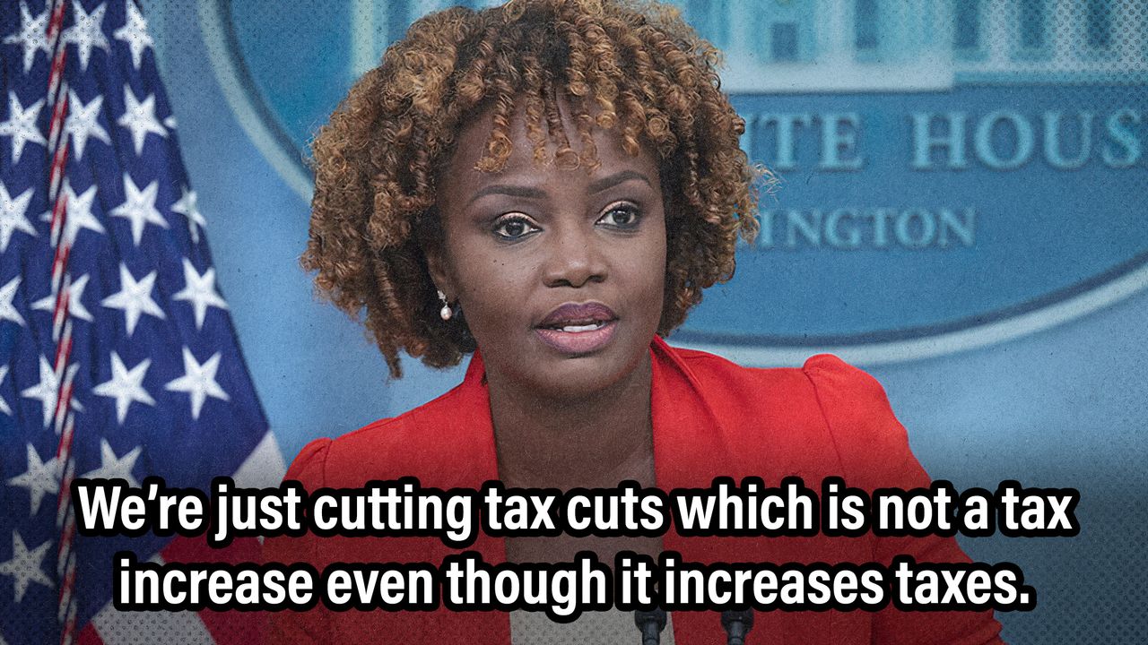 2024 5 7 cut tax cuts karine jean pierre