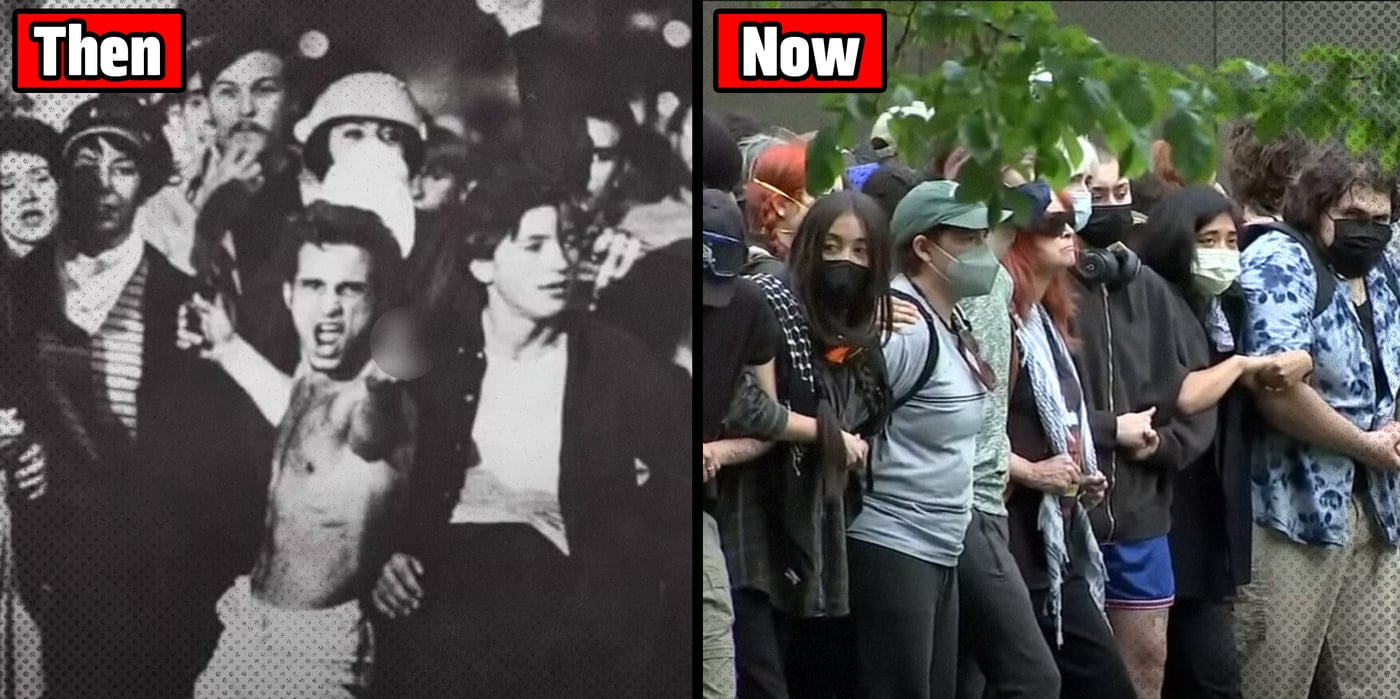 2024 5 8 protests chicago then now