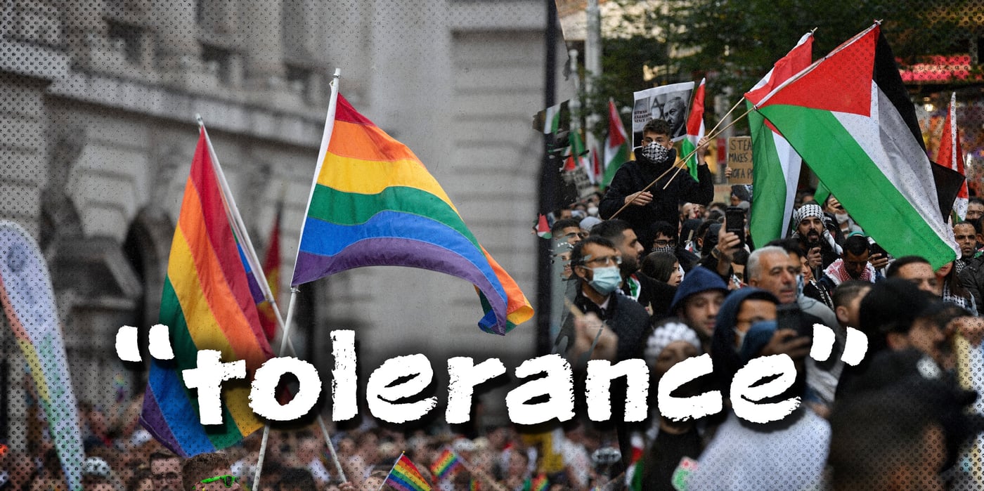 2024 5 16 pride hamas palestine flag tolerance