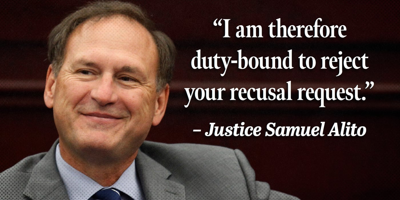 2024 5 30 Samuel Alito deny recusal