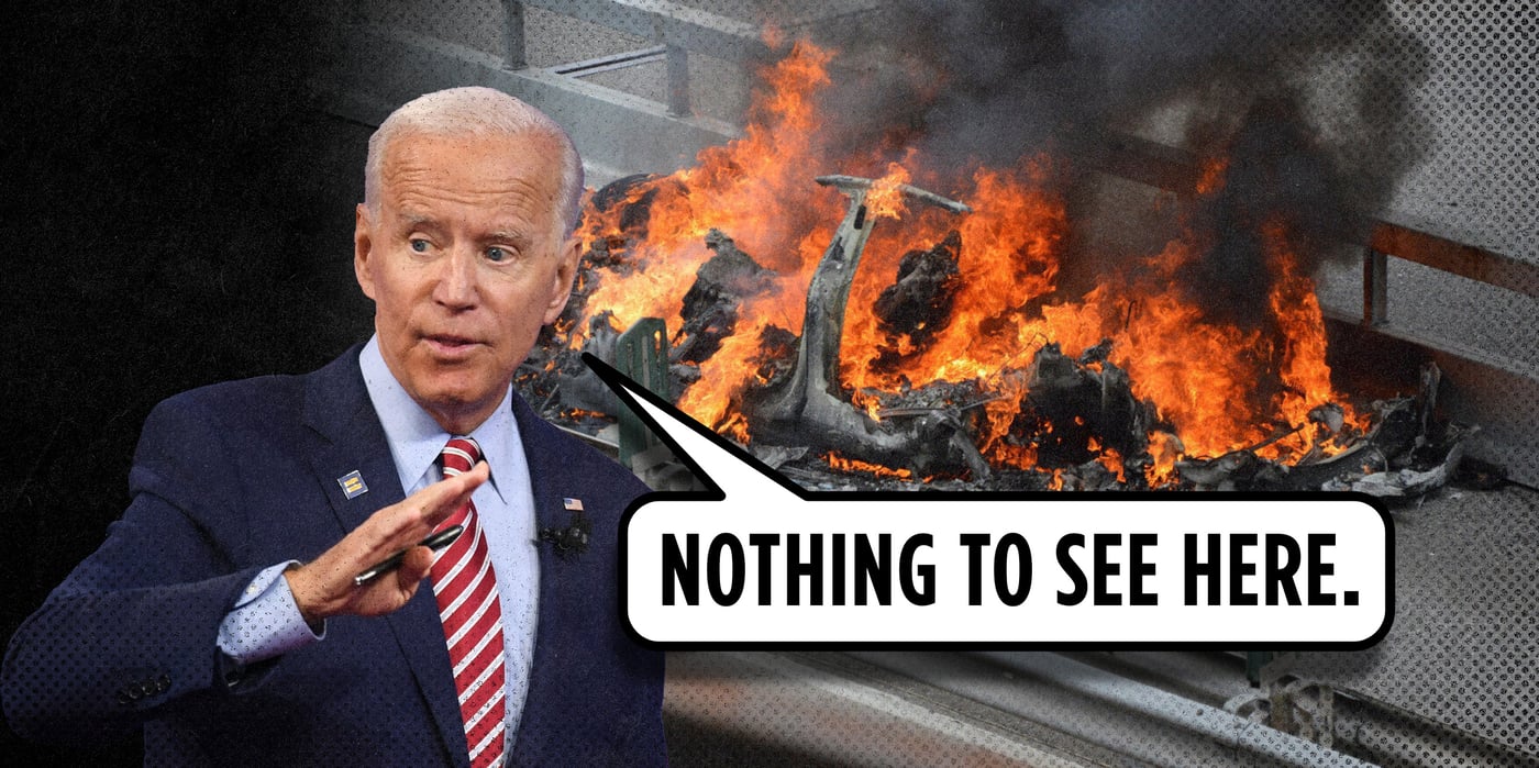 2024 6 11 biden nothing to see ev burning