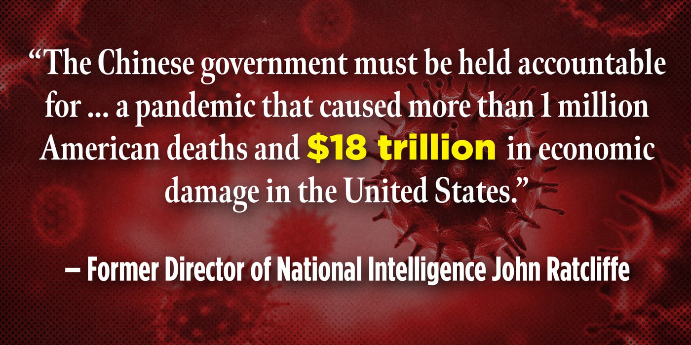 2024 7 10 John Ratcliffe quote china virus