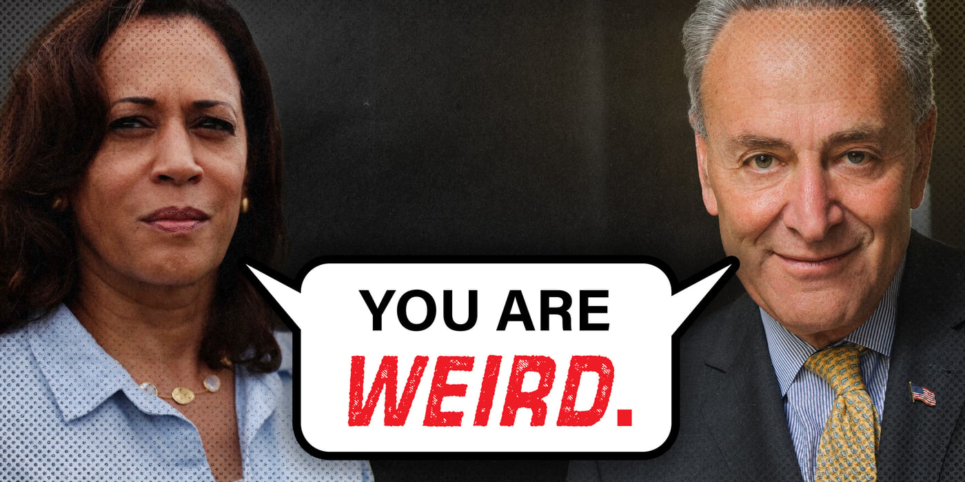 2024 7 30 Kamala Schumer Weird