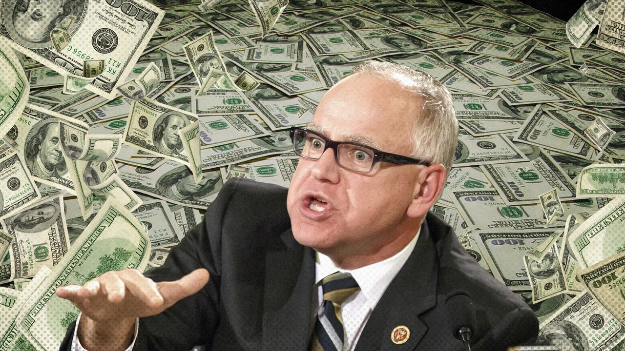 2024 8 13 tim walz spending money cash