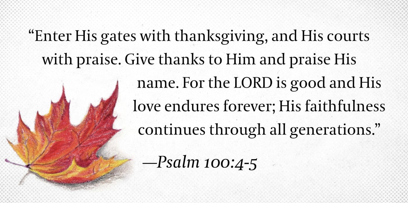 2024 11 20 thanksgiving psalm 100 4 5