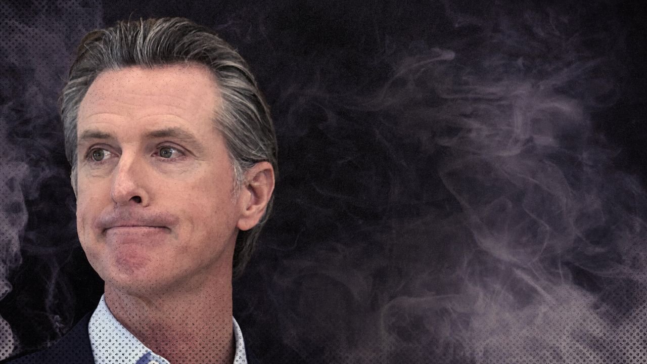 2025 1 15 gavin newsom smoke