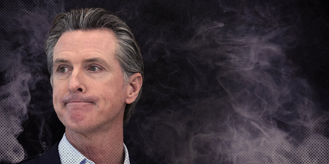 2025 1 15 gavin newsom smoke