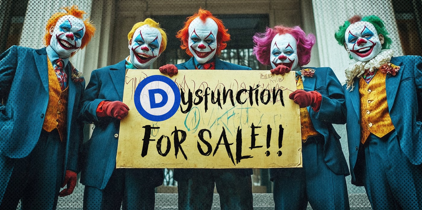 2024 2 18 democrats clowns for sale dysfunction