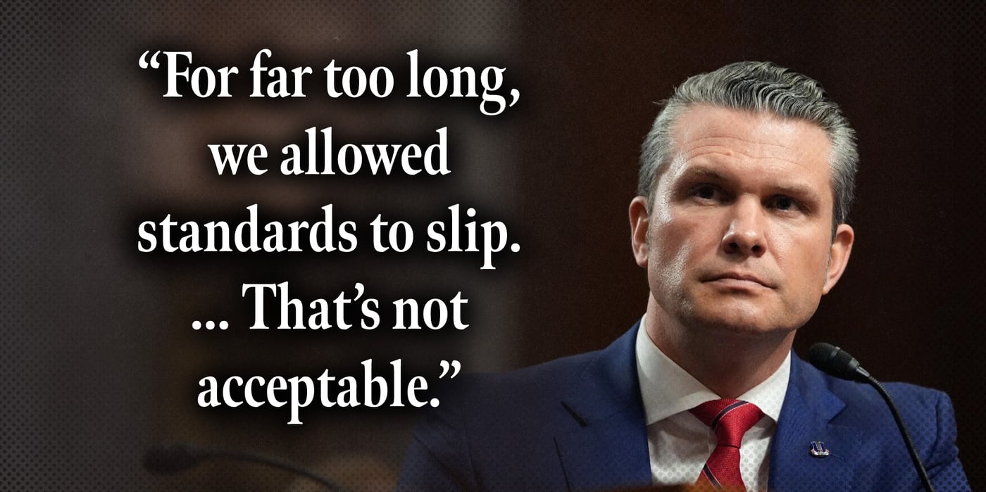 2025 4 1 hegseth standards