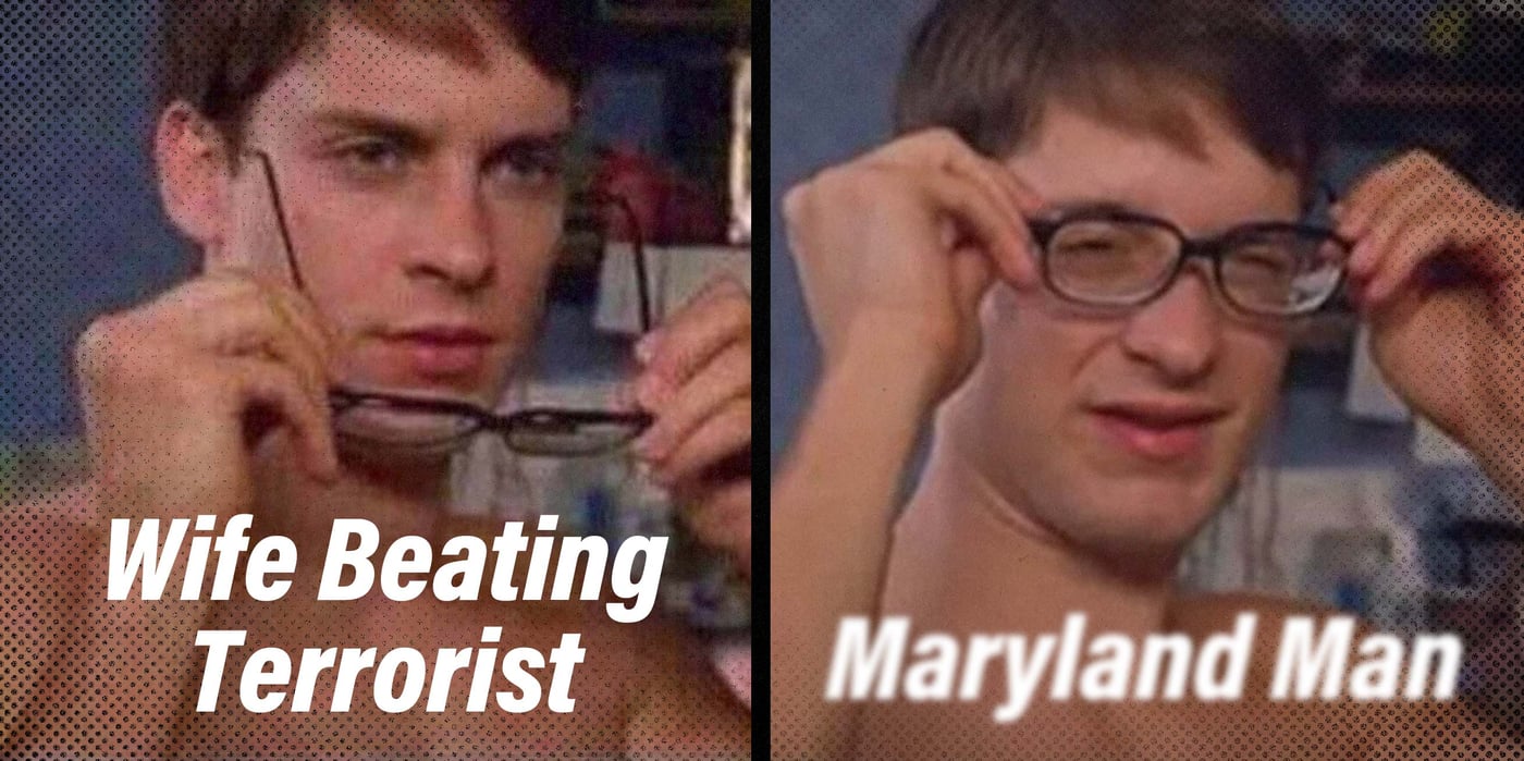 2025 4 17 glasses wife beating terrorist vs maryland man