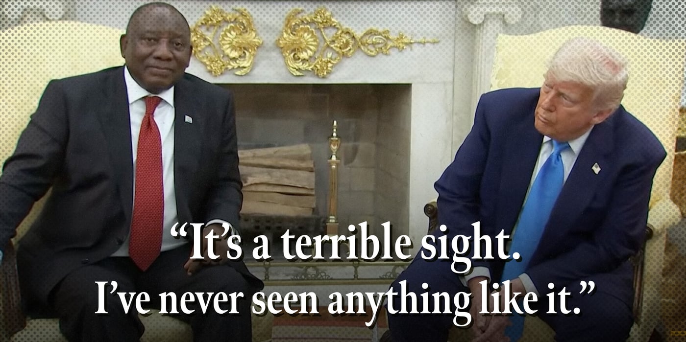 2025 5 22 Trump Ramaphosa south africa meeting