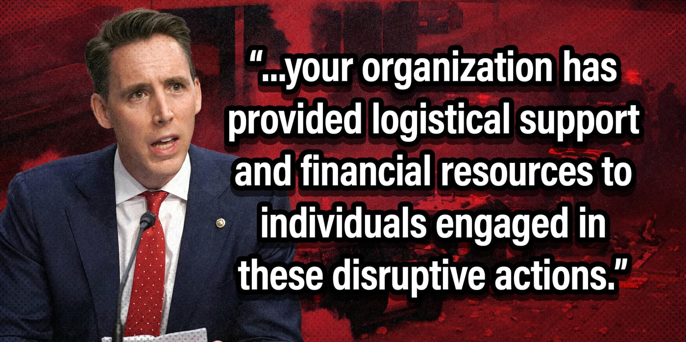 2025 6 13 josh hawley quote riots