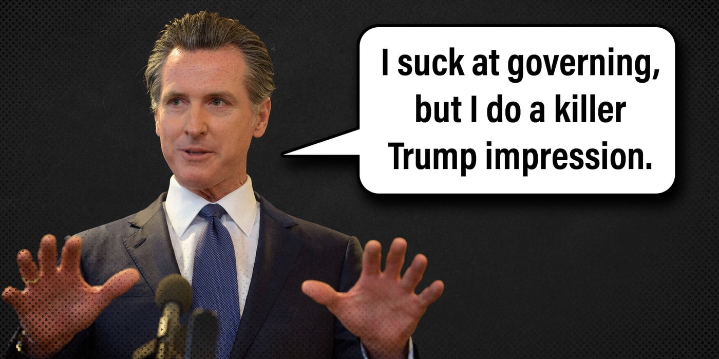 2025 8 25 newsom trump impression