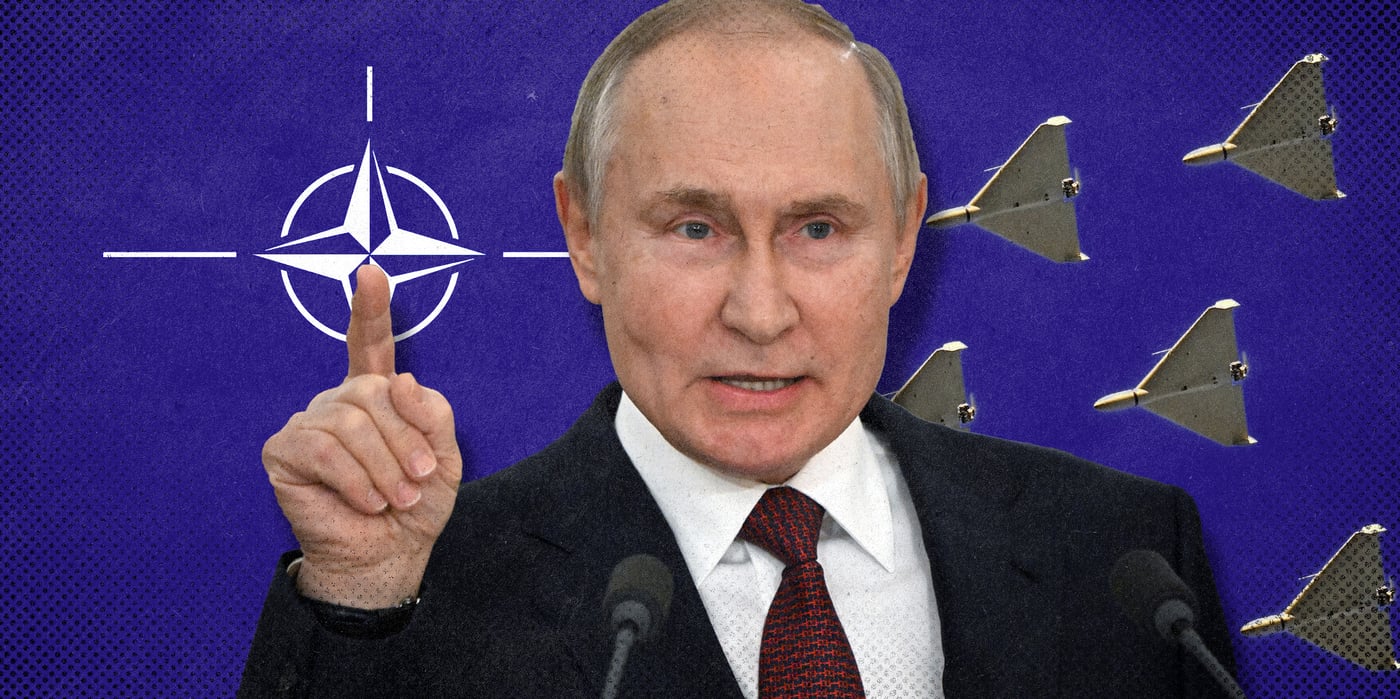 2025 9 15 russia putin drone strike nato