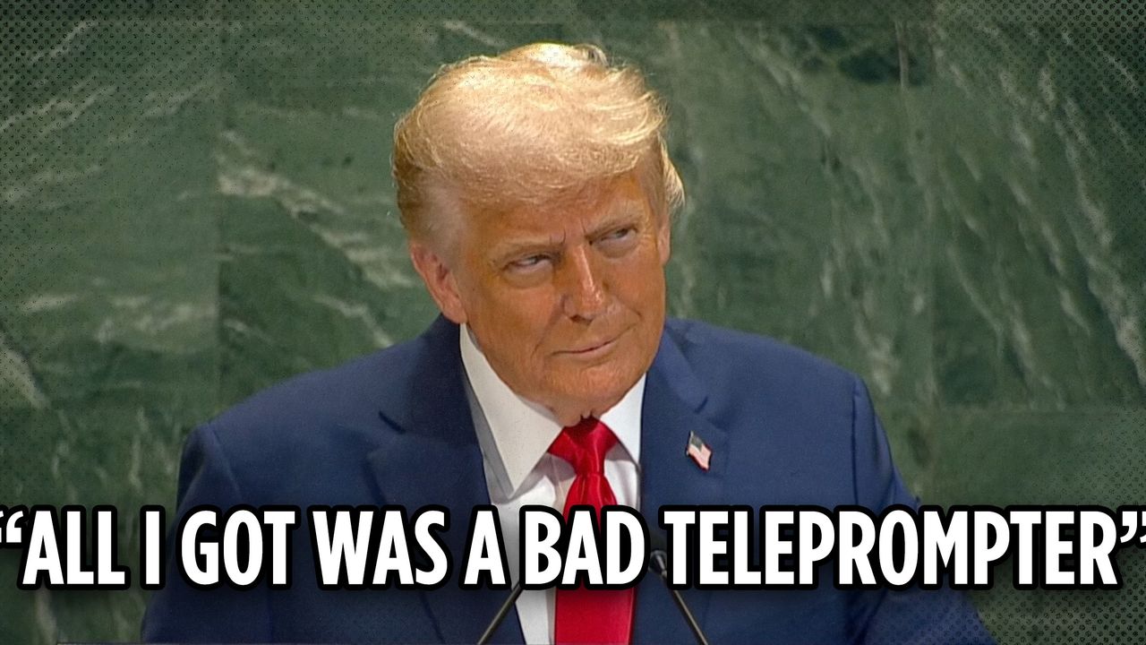 2025 9 24 trump bad teleprompter un
