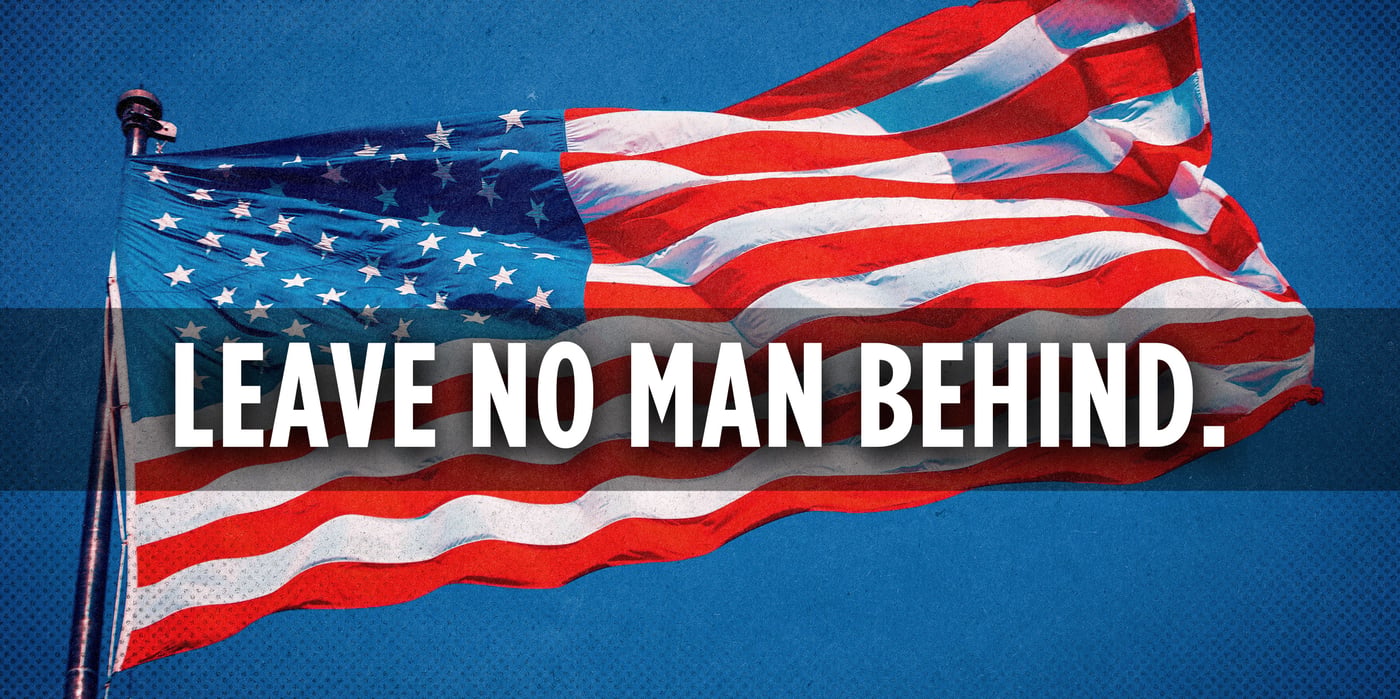 2026 4 6 leave no man behind flag