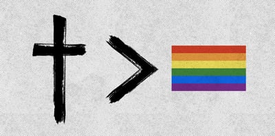 cross greater than rainbow