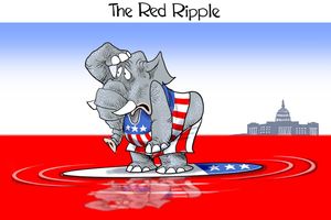 2022 11 9 red ripple cartoon