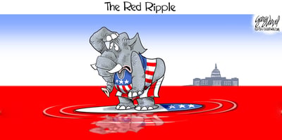 2022 11 9 red ripple cartoon