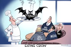 2023 3 8 cartoon eating crow