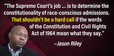 2023 3 8 Jason Riley affirmative action
