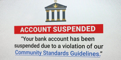 2024 3 14 debanked account suspended