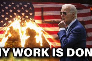 2025 1 21 biden my work is done burning flag