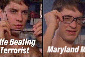 2025 4 17 glasses wife beating terrorist vs maryland man