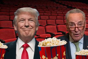 2025 10 21 trump schumer popcorn