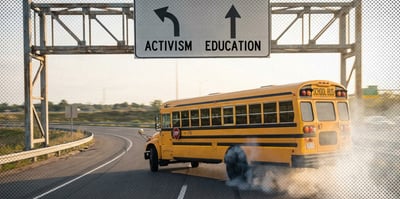 2026 4 20 education sharp left bus activism