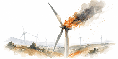 2026 5 22 flaming wind turbine