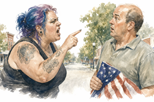 2026 6 23 blue purple hair yelling